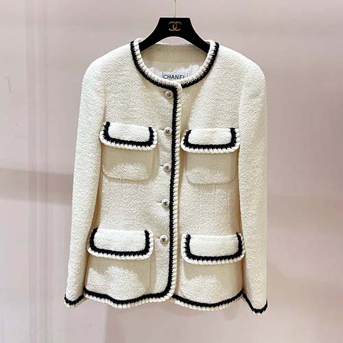 [1001933]97新Chanel vintage1993经典粗呢外套