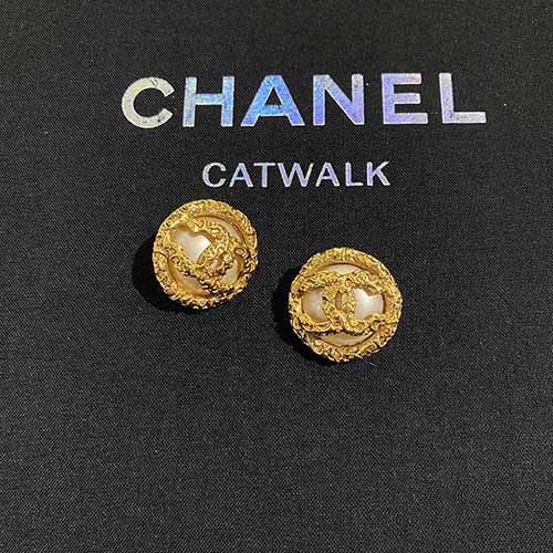 [1002438]97新Chanel熔岩珍珠耳夹